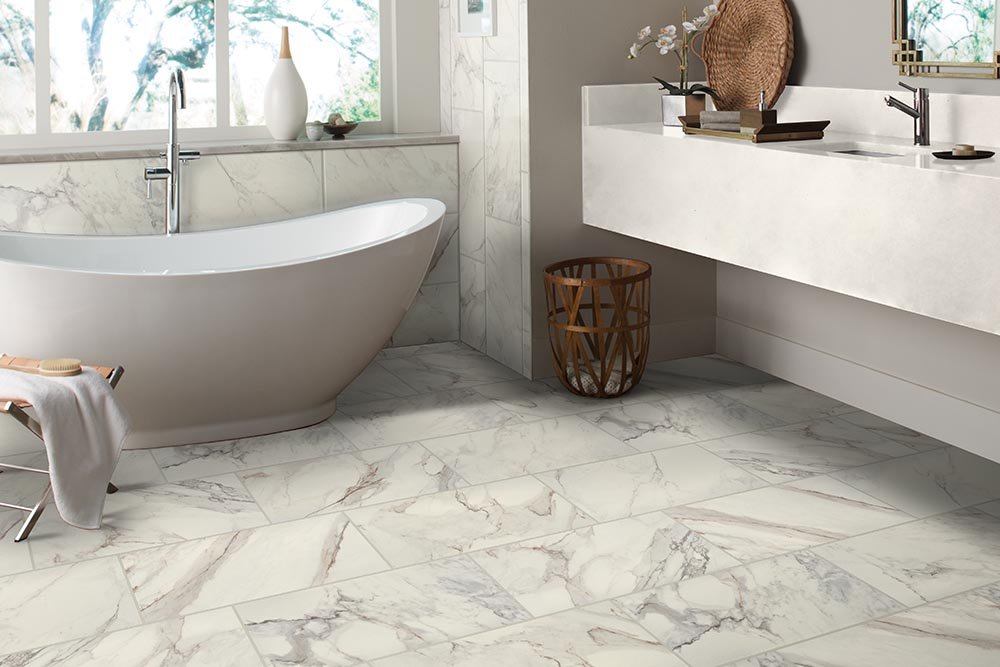 Bathroom Porcelain Marble Tile - Floor Fashions CarpetsPlus COLORTILE in Plainfield, IN